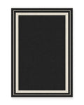 Capri Black Bordered Outdoor Rug