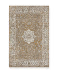 Lewes Mustard Distressed Medallion Rug