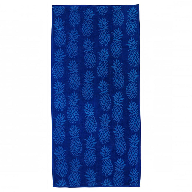 Blue Pineapple Recycled Beach Towel