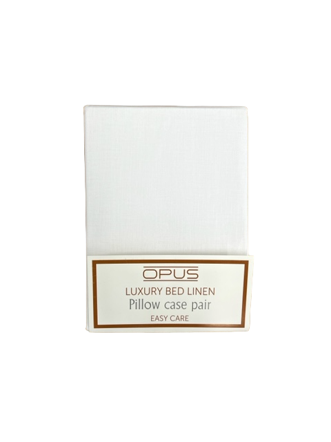 Opus Polycotton Easycare 2 pack pillow case