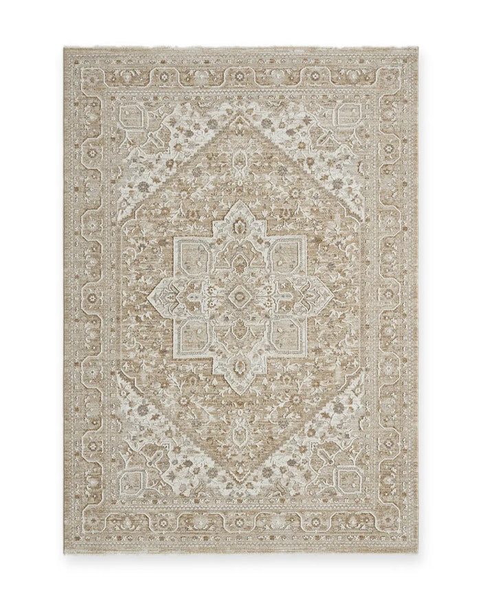 Amber Cream Vintage Medallion Rug