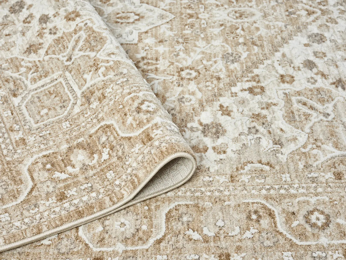 Amber Cream Vintage Medallion Rug