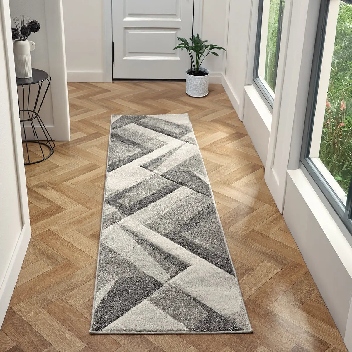 Arrow Grey Chevron Rug