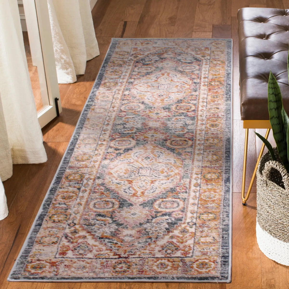 Aspen Blue Washed Persian-Style Rug