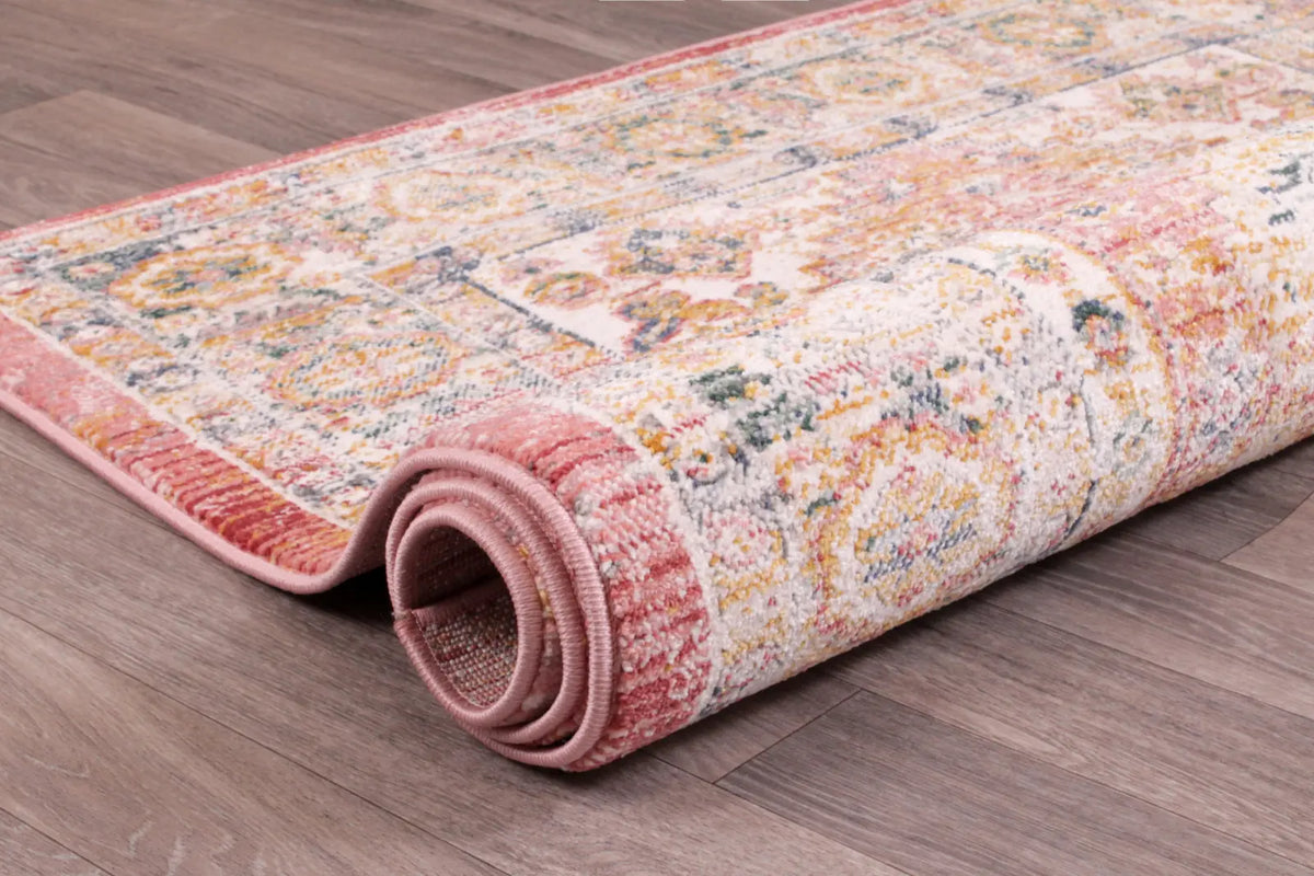 Aspen Terracotta Washed Persian-Style Rug
