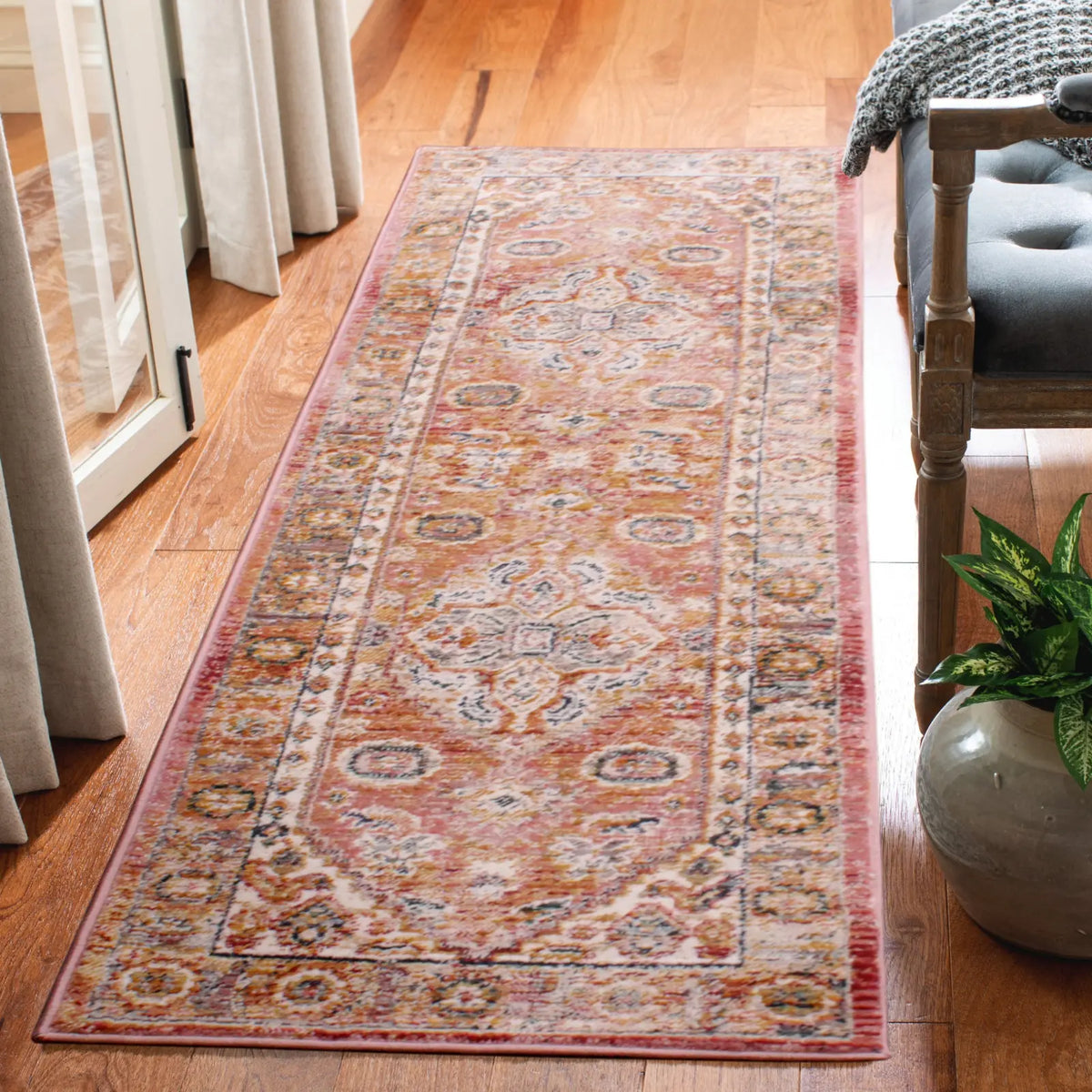 Aspen Terracotta Washed Persian-Style Rug