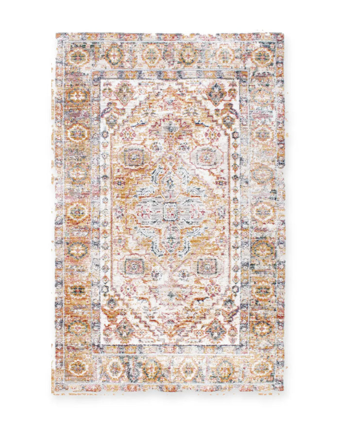 Aspen White Washed Persian-Style Rug