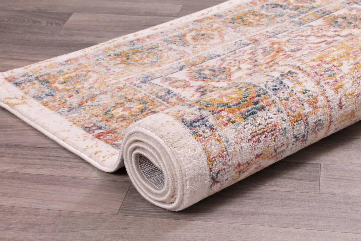 Aspen White Washed Persian-Style Rug