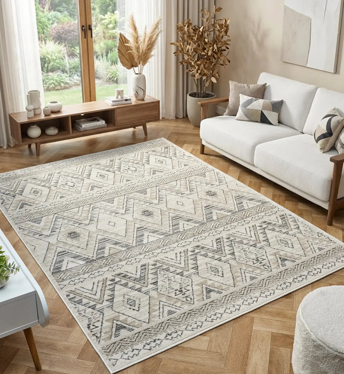 Atlas Cream Berber Style Rug