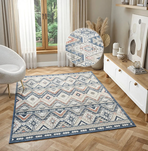 Atlas Navy Berber Style Rug