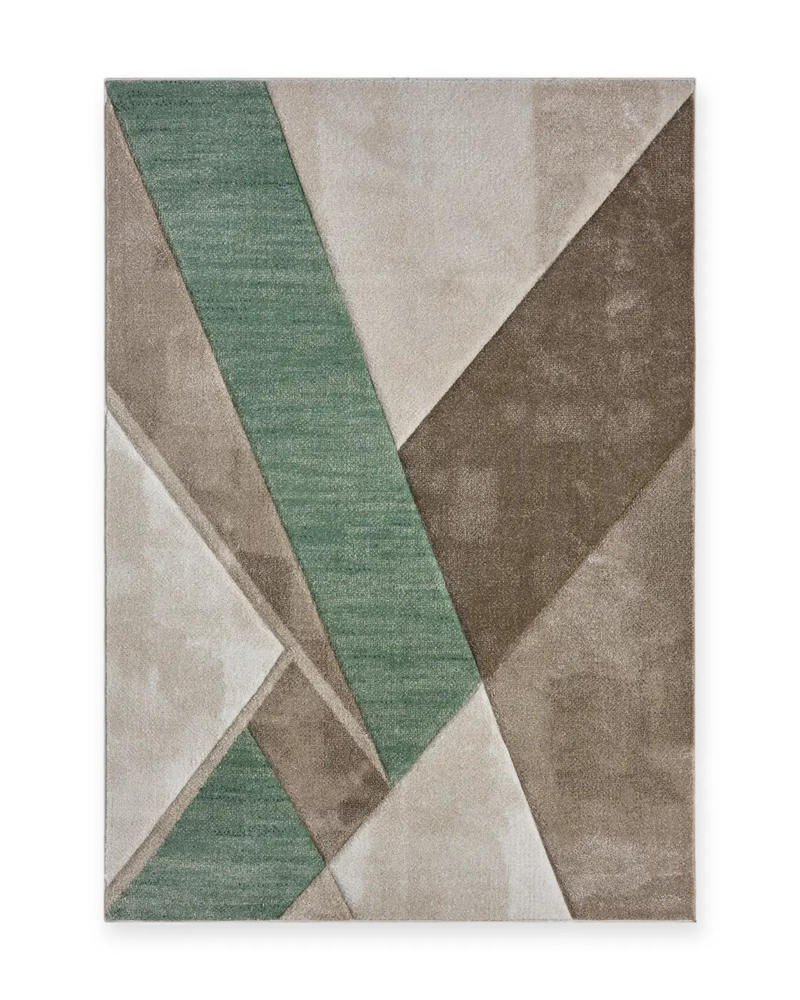 Axis Sage Green Geometric Rug