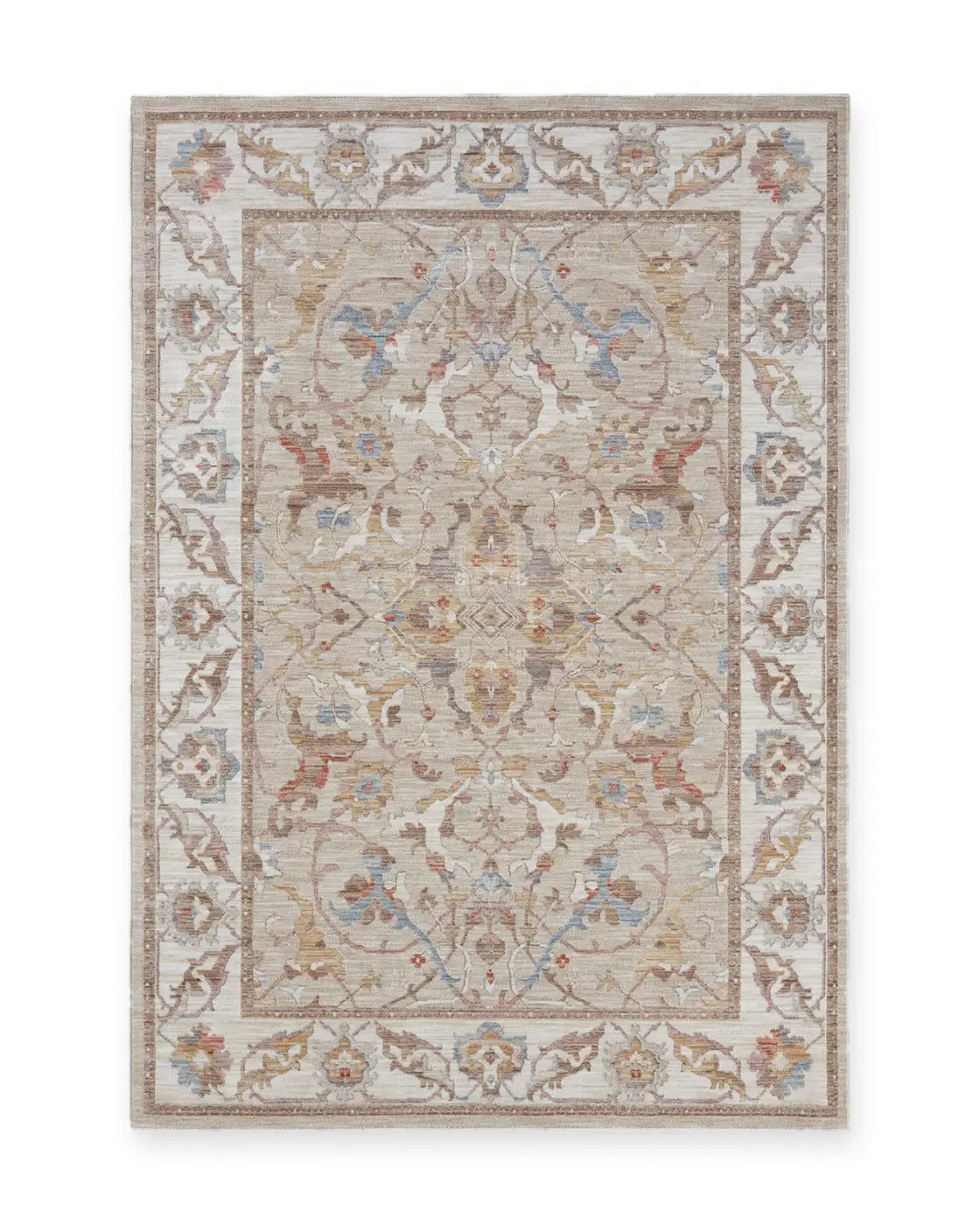 Beatrice Beige & Cream Vintage Persian-Style Rug