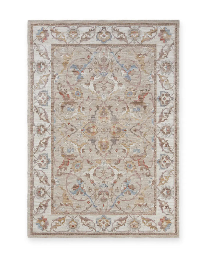 Beatrice Beige & Cream Vintage Persian-Style Rug
