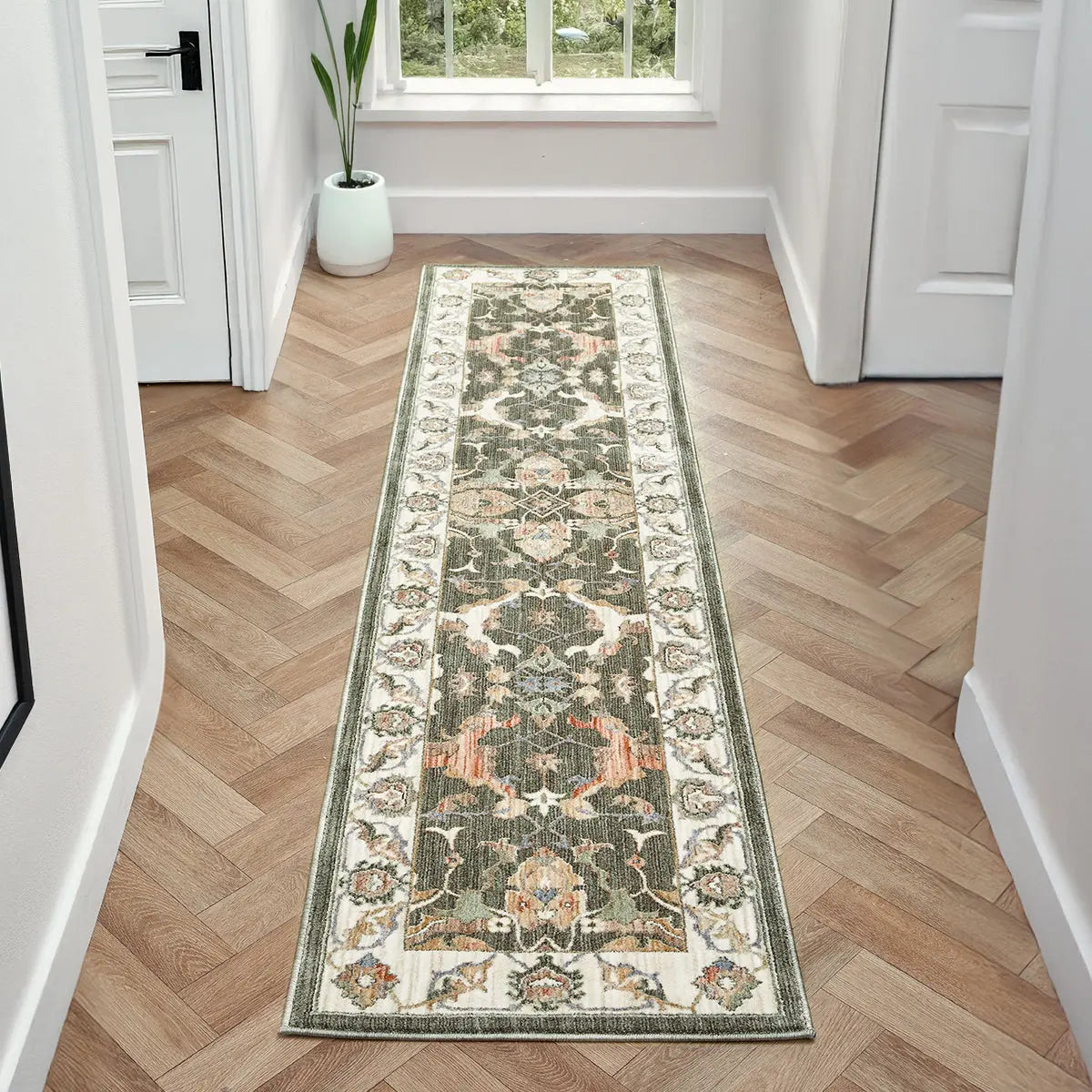 Beatrice Sage Green Vintage Persian-Style Rug