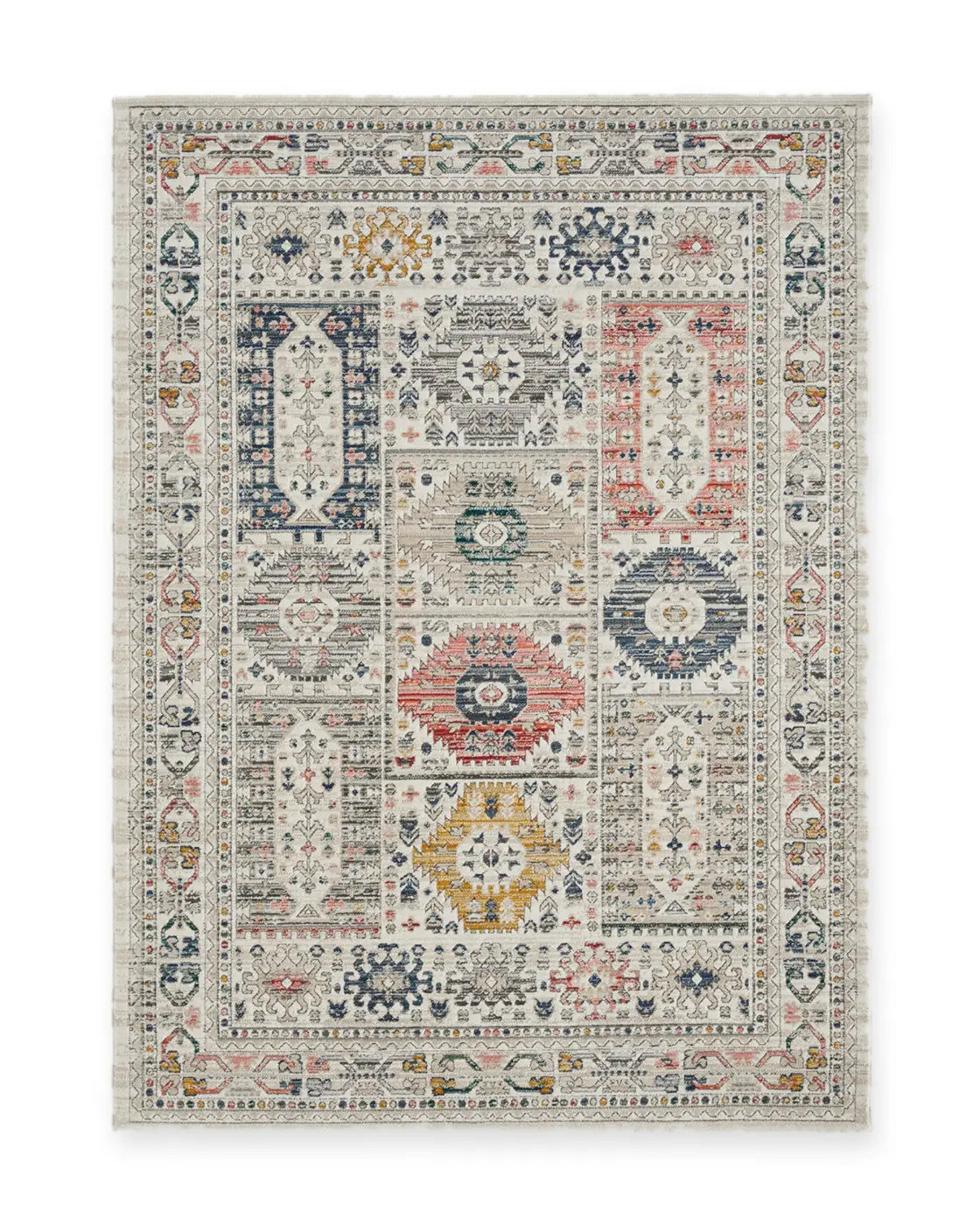 Bramble Cream Vintage Tribal Rug