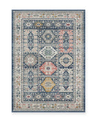 Bramble Navy Vintage Tribal Rug