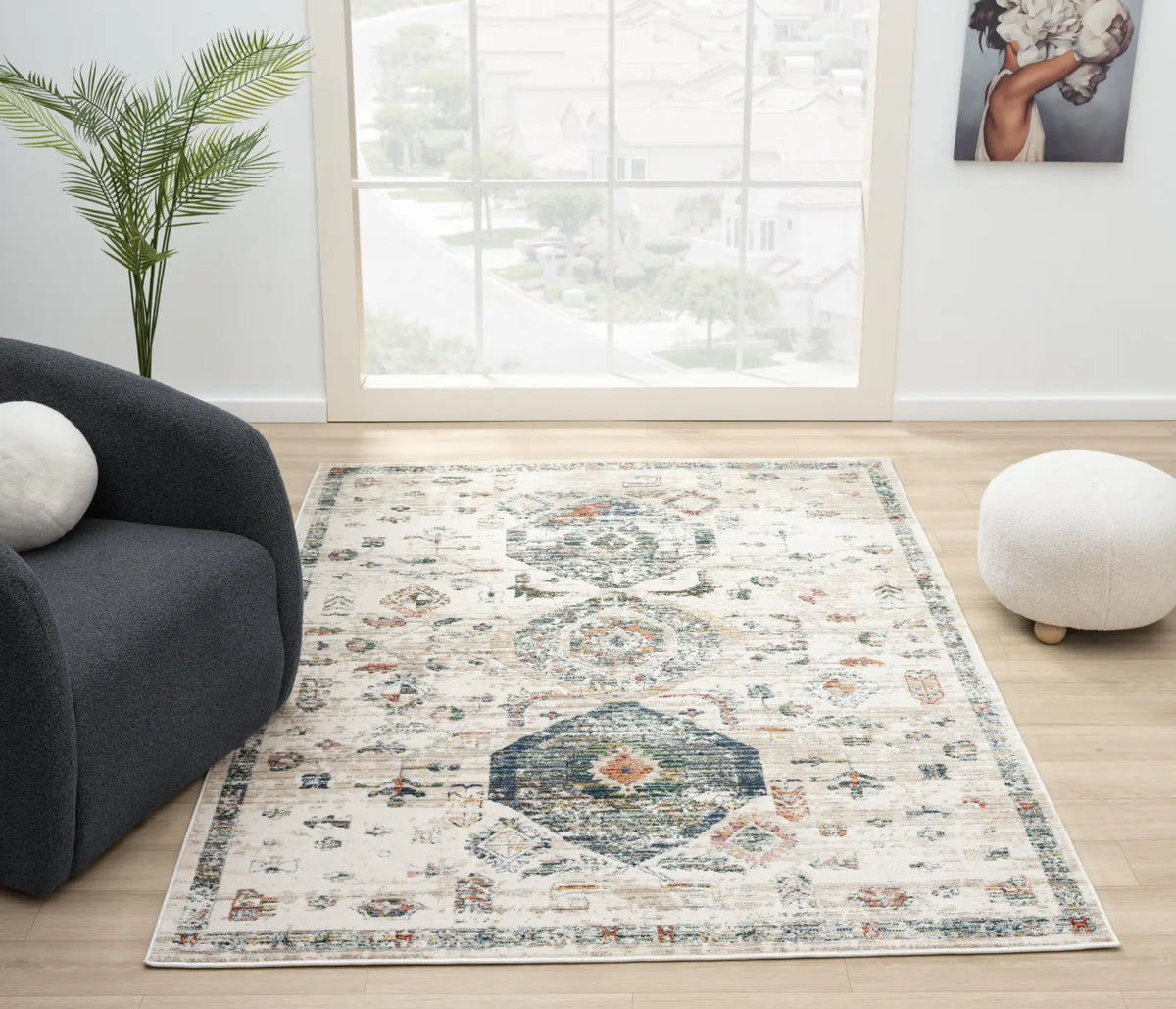 Briar Multicolour Vintage Tribal Rug