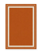 Capri Terracotta Bordered Outdoor Rug