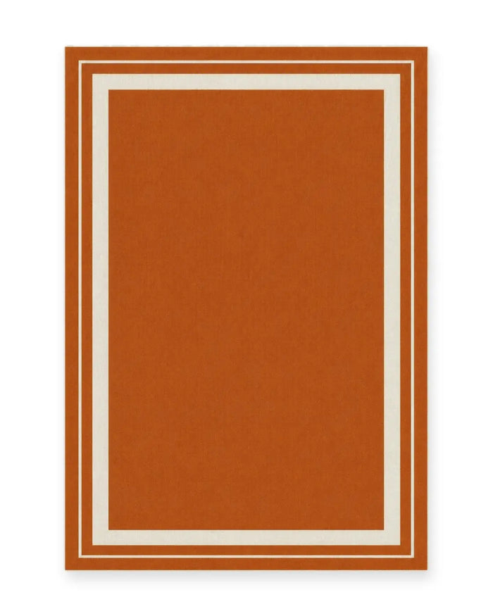 Capri Terracotta Bordered Outdoor Rug