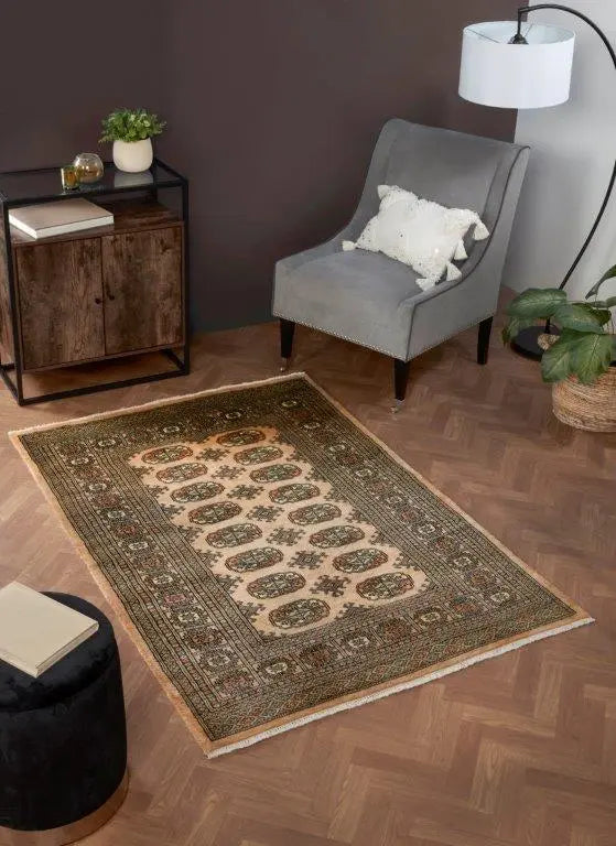 Caravan Beige Hand-Tufted Wool Rug