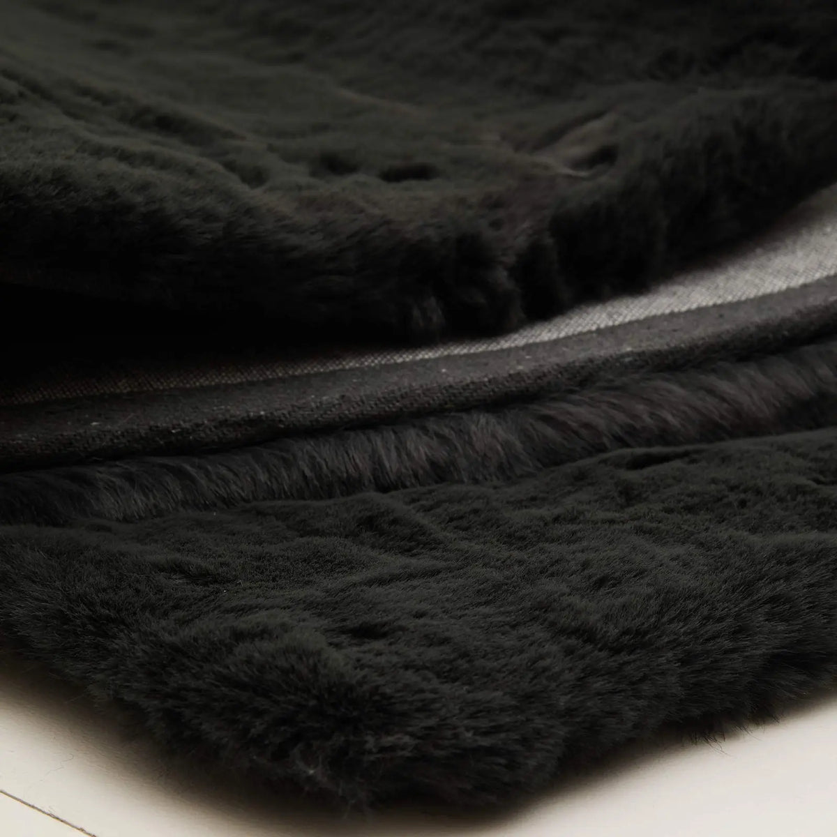 Chalet Charcoal Luxury Faux Fur Rug