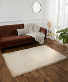 Chalet Natural Beige Luxury Faux Fur Rug