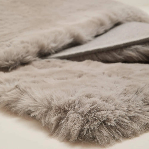 Chalet Silver Grey Luxury Faux Fur Rug