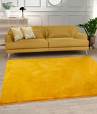 Cosset Mustard Faux Fur Rug