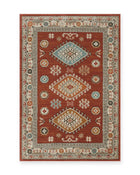 Edale Red Traditional Tribal Rug