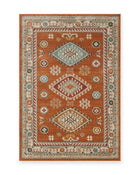 Edale Terracotta Traditional Tribal Rug