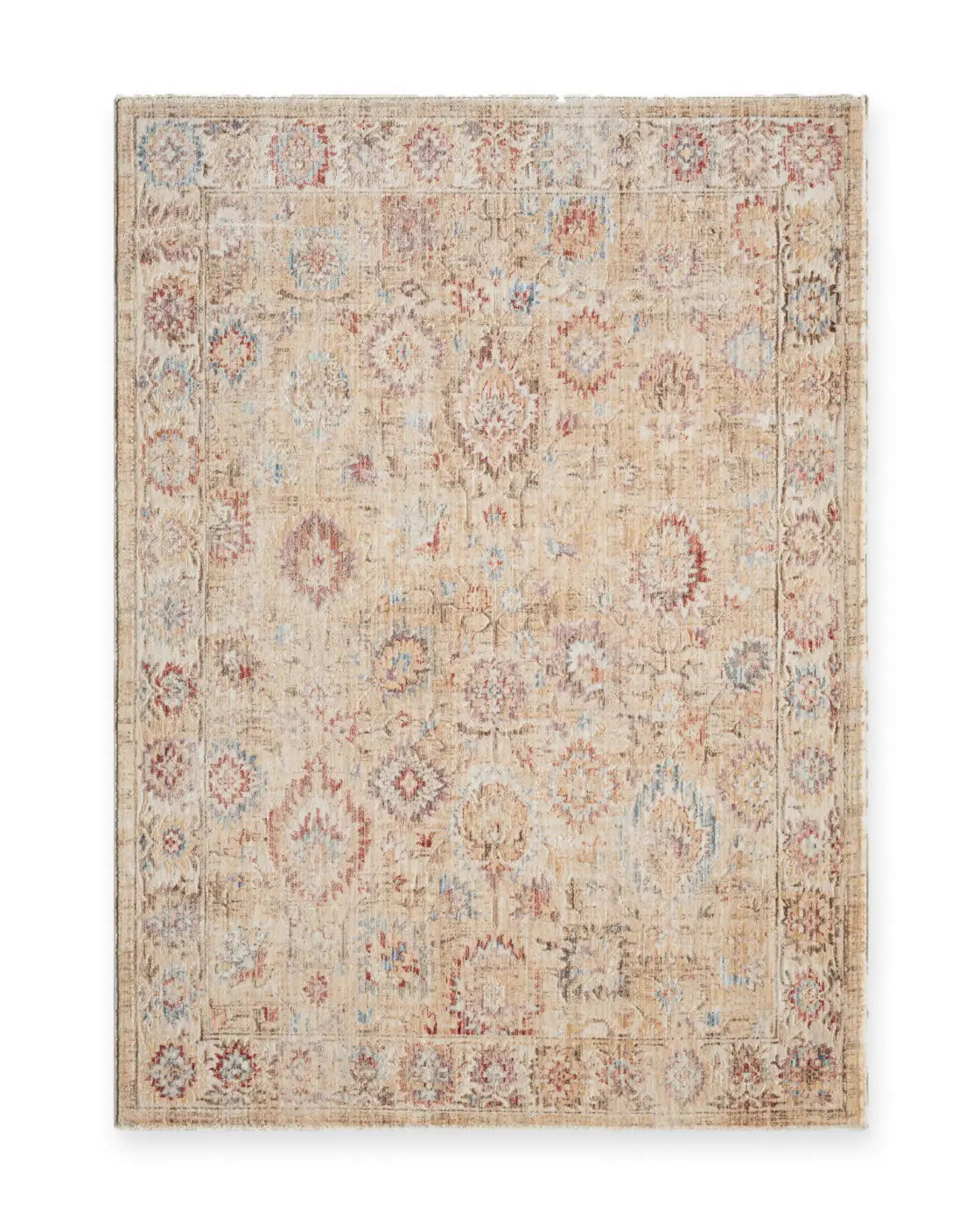 Edith Beige & Cream Vintage Persian-Style Rug