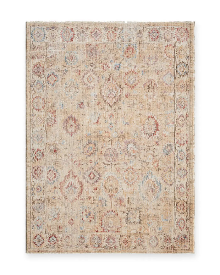 Edith Beige & Cream Vintage Persian-Style Rug