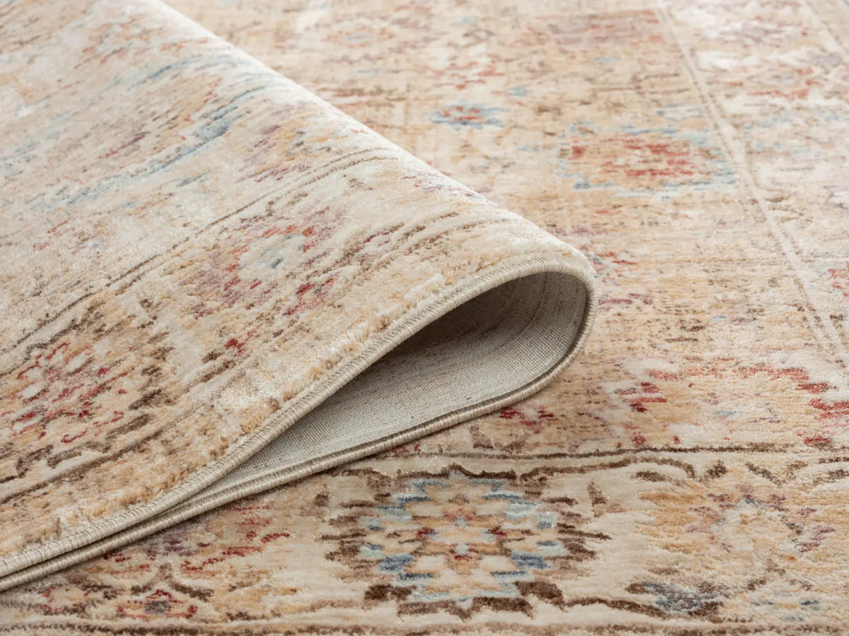 Edith Beige & Cream Vintage Persian-Style Rug