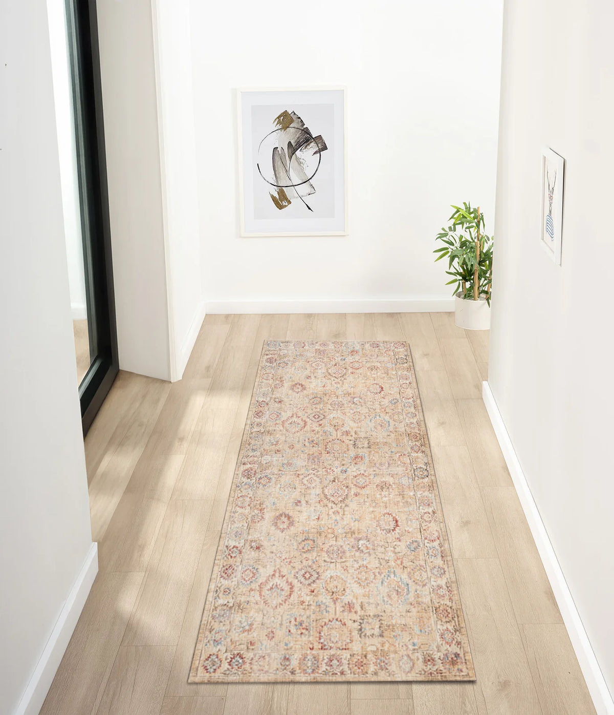 Edith Beige & Cream Vintage Persian-Style Rug
