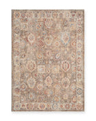 Edith Beige & Light Blue Vintage Persian-Style Rug