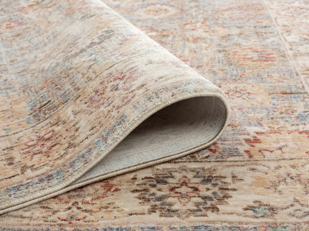 Edith Beige & Light Brown Vintage Persian-Style Rug