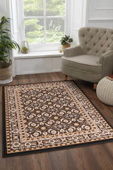 Esher Black Traditional Oriental Rug