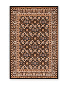 Esher Black Traditional Oriental Rug