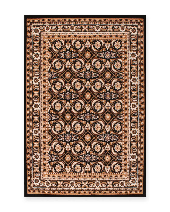Esher Black Traditional Oriental Rug