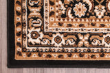 Esher Black Traditional Oriental Rug