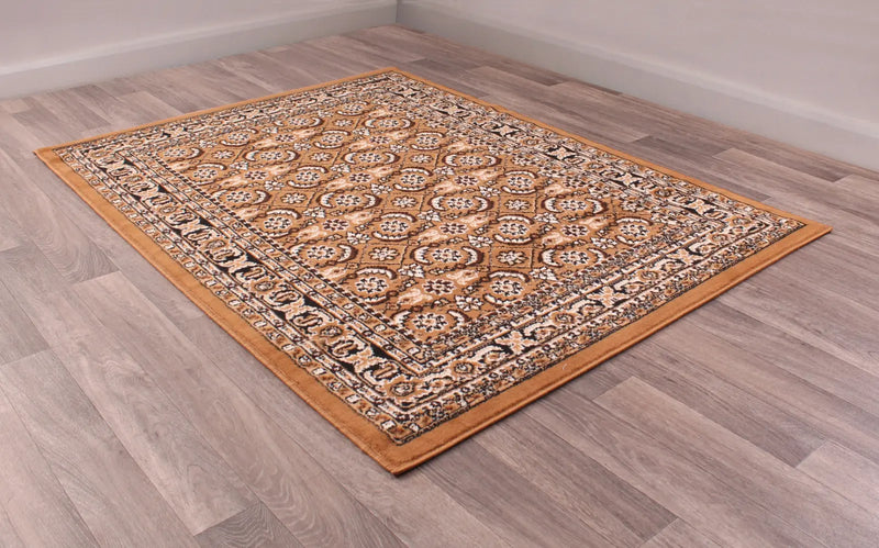 Esher Gold Traditional Oriental Rug