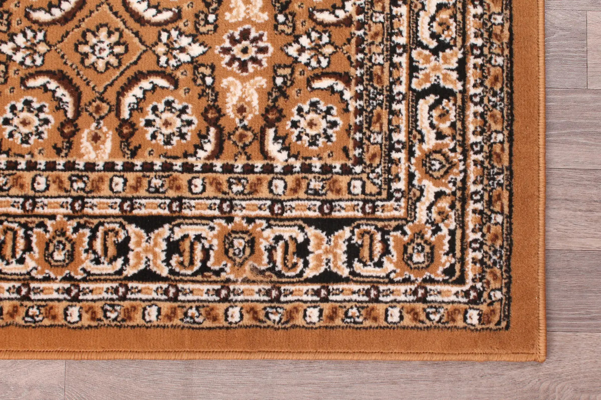 Esher Gold Traditional Oriental Rug