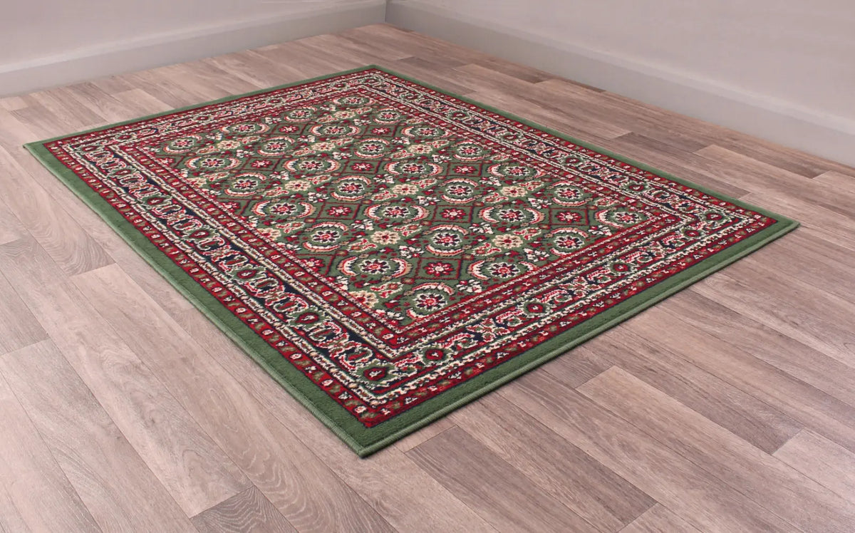Esher Green Traditional Oriental Rug