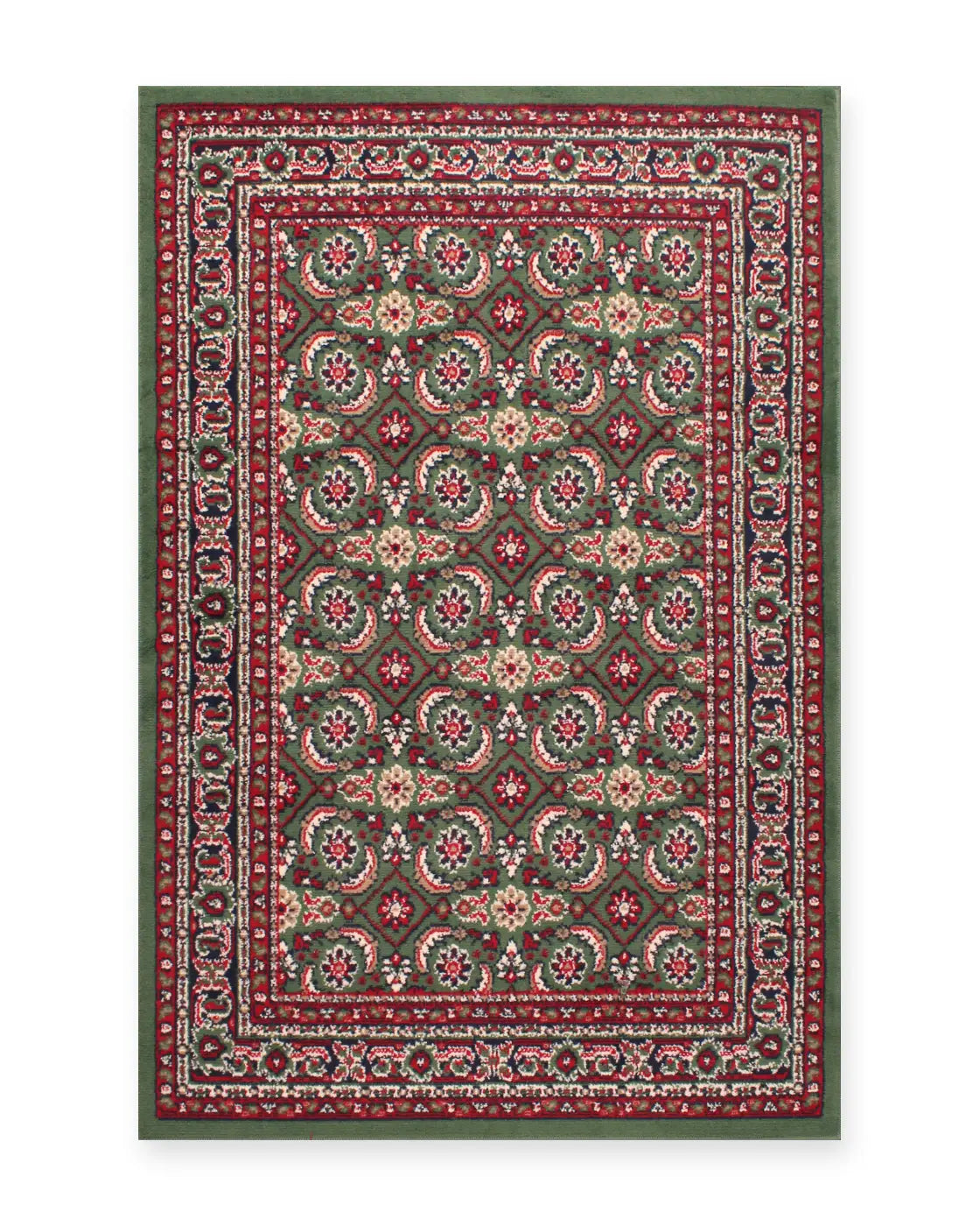 Esher Green Traditional Oriental Rug