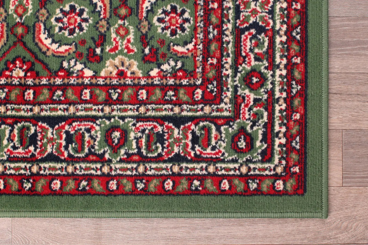 Esher Green Traditional Oriental Rug