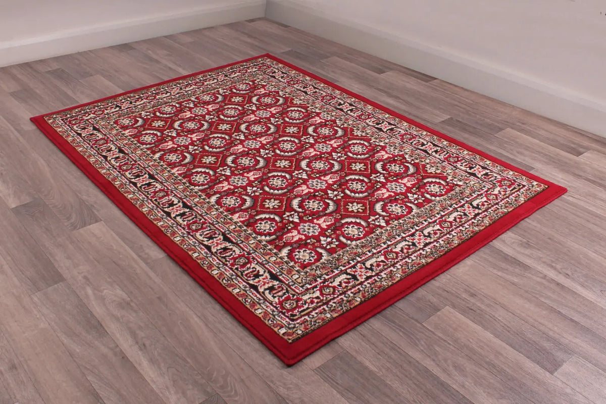 Esher Red Traditional Oriental Rug