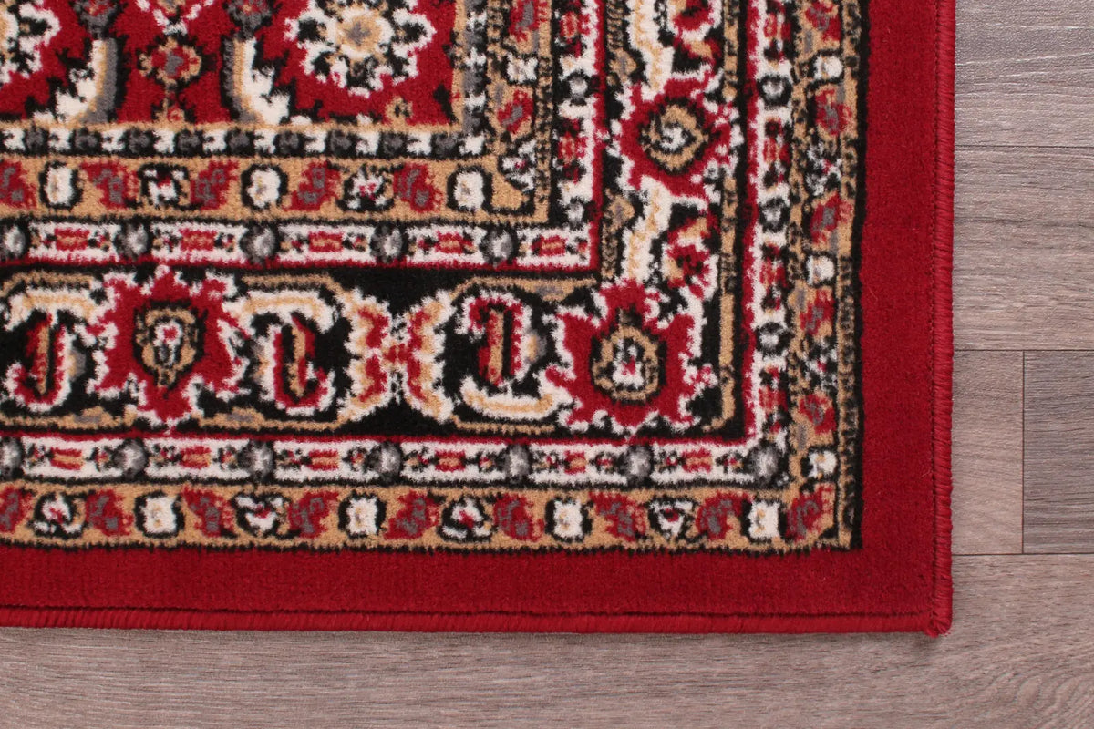 Esher Red Traditional Oriental Rug