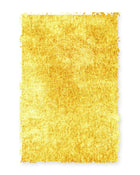 Feather Gold Silky Shaggy Rug