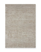 Flax Beige Striated Neutral Rug