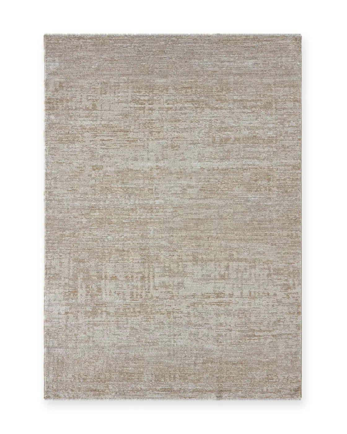 Flax Beige Striated Neutral Rug